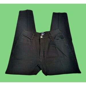 Gap Woman Jeans Sz 10 Black Straight Leg 5 Pockets Classic Casual Cowboy